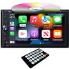 6.2 inch Double Din Carplay, Android Auto Car Stereo HD Touchscreen Bluetooth Multimedia DVD CD Radio Player, Car Play Mirror Link Car Audio Receiver RDS AM FM USB SD AUX view 1