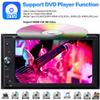6.2 inch Double Din Carplay, Android Auto Car Stereo HD Touchscreen Bluetooth Multimedia DVD CD Radio Player, Car Play Mirror Link Car Audio Receiver RDS AM FM USB SD AUX view 3