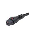 Toptekits C14 to C13 IEC Lock,6ft/1.8m IEC320 C14 to C13 with Lock Power Cord 10A/250V, 16AWG, C14 to Locking C13 Computer Power Cord PC,C13 C14 Cable(C14 to Locking C13, 6ft/1.8m) view 3