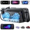 LISEN Docking Station for ASUS ROG ALLY X & Steam Deck & Lenovo Legion GO, Dual Cooling Fan [Zero Distraction] ROG ALLY Dock Station with 4K@60Hz,USB 3.0*3, PD100W and Ethernet Fit For Steam Deck OLED view 1