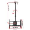 THEGA Ceiling TV Mount Bracket - TV Ceiling Mount Adjustable Bracket, Fits Most 55 to 75 Inch Plasma Flat Screen Display, with Loading 176 Lbs Adjustable Ceiling TV Mount Bracket (Size : 1.6cm) view 2