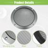 ACROPIX Universal 6.5" Car Speaker Grills Cover Mesh Round 6.5 Inch Audio Speaker Subwoofer Guard Protector Case with Mounting Screws Iron Gray - Pack of 4 view 4