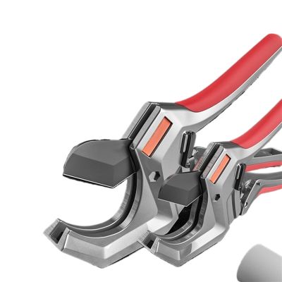 DEMCAY Hand Tools Pipe Cutter Pipe Scissors SK5 Material with Treatment Ratchet PVC/PU/PP/PE Hose Pipe Cutter Scissors Electric Line (Color : Add Blade)