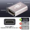 HDMI Female to Female Adapter 8K, HDMI Coupler 2-Pack, HDMI 2.1 Extension Adapter, Support 8K@60Hz, Compatiable with HDTV Roku TV, Monitors, Laptop, Projector, ARC for Laptop view 2
