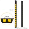 12 Outlet Long Power Strip, 3FT Power Cord, 2100 Joules Surge Protector, Wide Spaced Outlet Power Bar, Overload Protection Switch, Industrial Heavy Duty for Work Bench, Shop, Garage view 3