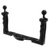 Luejnbogty Dual Handheld Stabilizer Diving Underwater Camera Housings Tray/Grip Waterproof with Double Handle for Dome Port Waterproof Case view 2