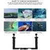 Luejnbogty Dual Handheld Stabilizer Diving Underwater Camera Housings Tray/Grip Waterproof with Double Handle for Dome Port Waterproof Case view 4