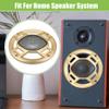 ACROPIX 5" Car Speaker Grills Cover Mesh Round 5 Inch Audio Speaker Subwoofer Guard Protector Case with Mounting Screws Iron Gold Tone Black - Pack of 4 view 3