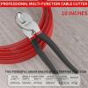 Multifunction Cable Shear Pliers Insulated Cable Cutter Wire Stripper Electrician Shears Pliers Scissors Cutting Tool 6/8/10Inch (Color : Yellow) view 2