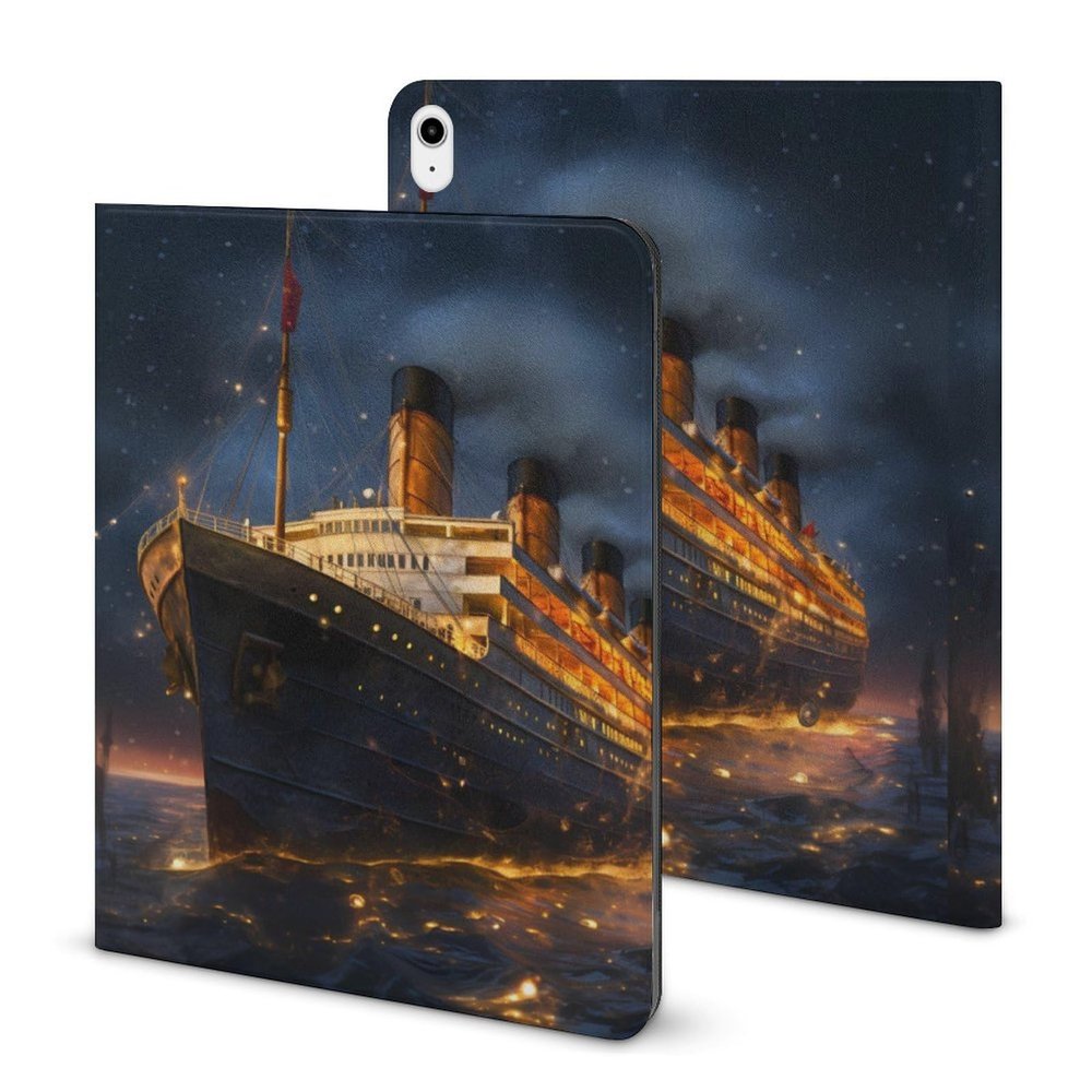 Titanic Cruise Ship Voyage Protective Case Compatible with IPAD 2020 AIR 4 10.9in Stand Cover with Wake/Sleep Feature, style
