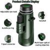 8x40 Monocular Telescope for Adults with Smartphone Adapter Tripod, High Power BAK-4 Prism & FMC Lens Monoculars for Bird Watching Camping Hiking Travel Scenery view 2