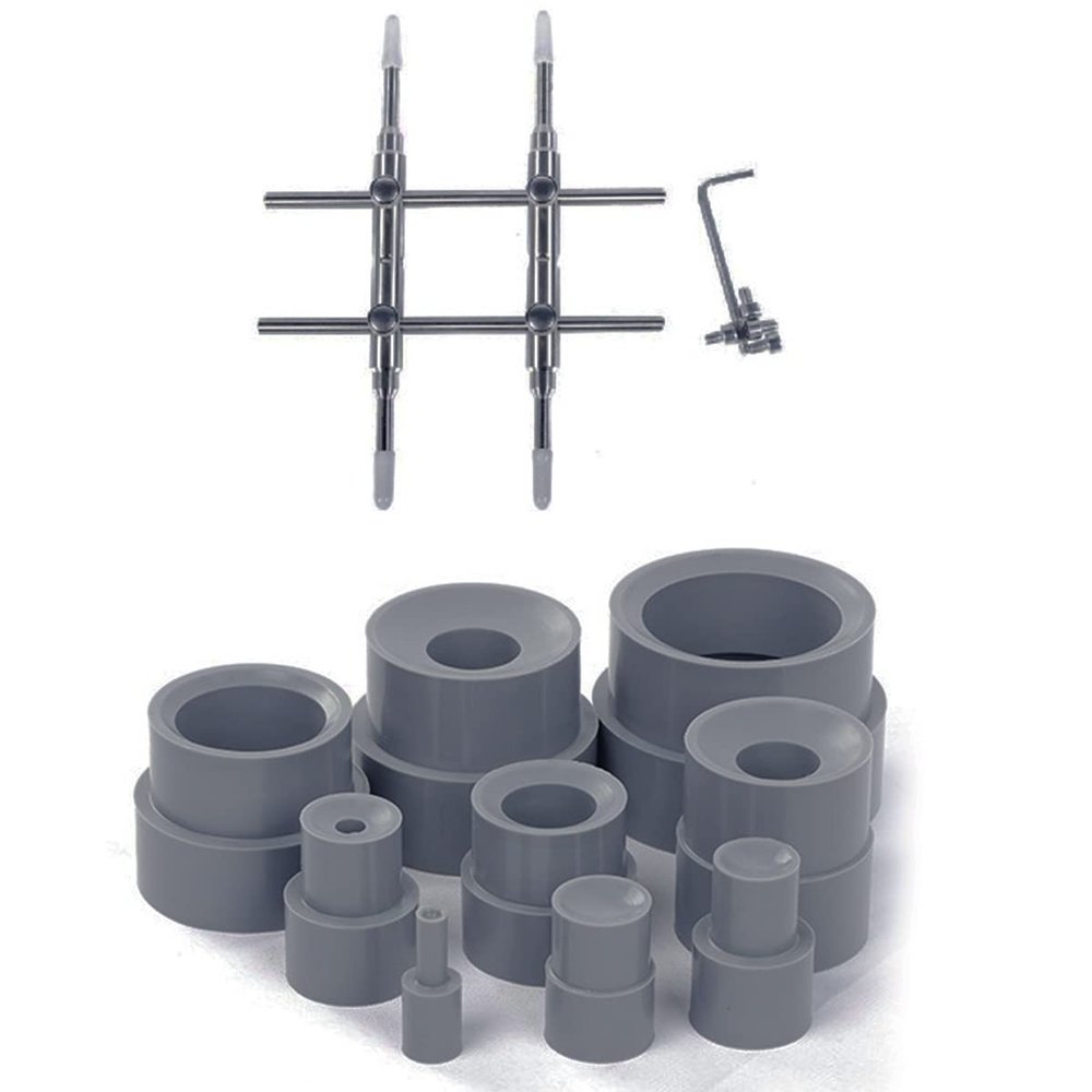 Luejnbogty 1Set Lens Spanner Wrench Repair Open Remover Tool & 9Pcs Lens Repair Tool Kit for Camera DSLR Ring Removal Repairing, gray&silver, 500273504
