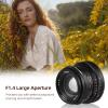 Andoer 35mm Fixed Focus Camera Lens, Full Frame Camera F1.4 Large Aperture with RF Mount, Compatible with Canon EOS/R/RP/R5/R6/R7 Mirrorless RF Mount Cameras view 4