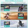 KAOLALI 7 Inch Motorcycle GPS Navigator, Universal IPX7 Waterproof Touch Screen GPS Portable Navigation System with CarPlay/Android Auto for Motorbike view 4