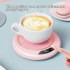 Tea Warmer for Desk,Coffee Warmer for Desk Auto Shut Off,Electric Coffee Cup Warmer with 3-Temp Settings,Smart Coffee Warmer for Desk Keep Coffee, Beverage, Hot Chocolate Warm (White) view 2