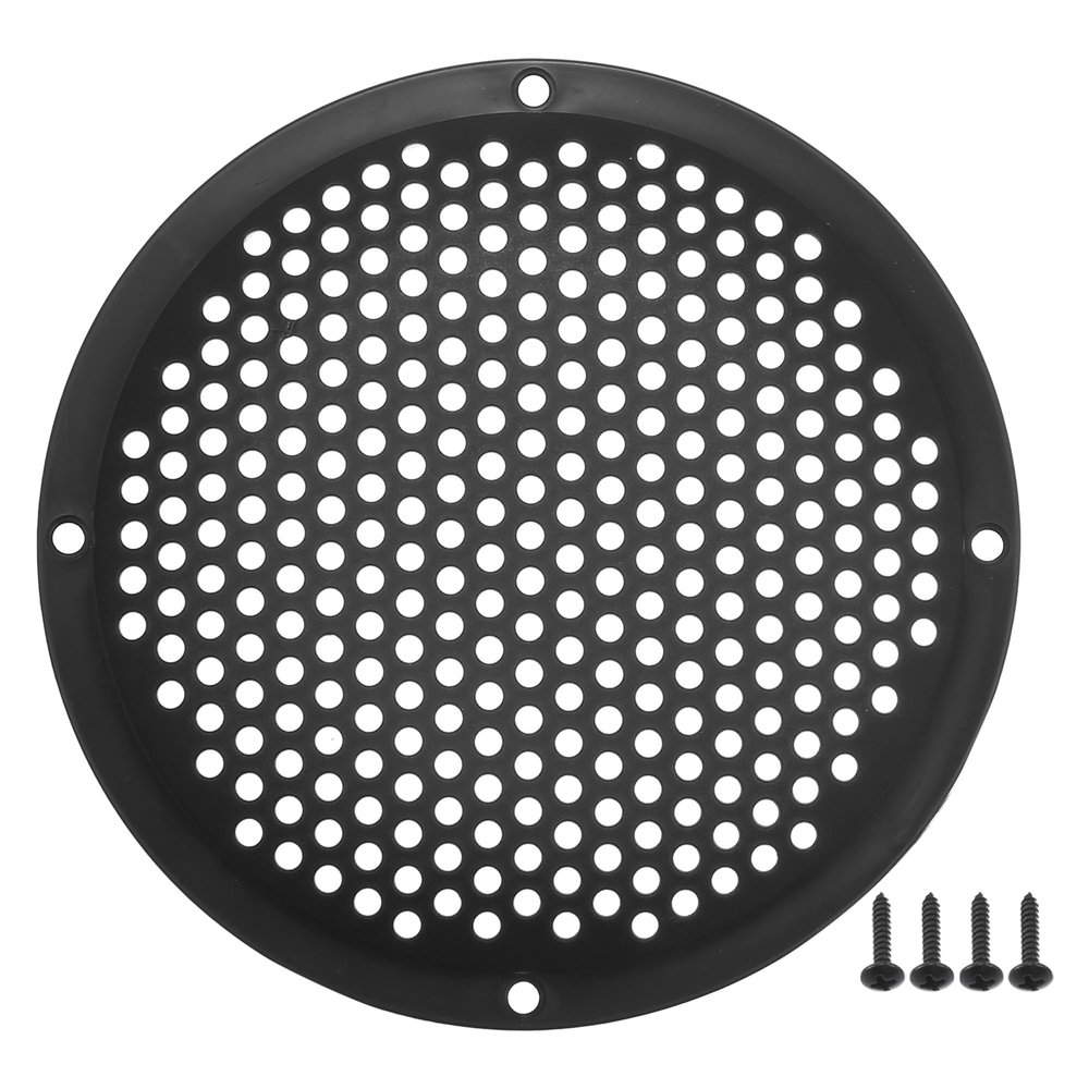 ACROPIX Universal 5" Car Speaker Grills Cover Mesh Round 5 Inch Audio Speaker Subwoofer Guard Protector Case with Mounting Screws Iron Black - Pack of 1