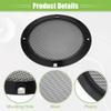 ACROPIX Universal 5" Car Speaker Grills Cover Mesh Round 5 Inch Audio Speaker Subwoofer Guard Protector Case with Mounting Screws Iron Gloss Black - Pack of 4 view 4
