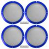 ACROPIX Universal 8" Car Speaker Grills Cover Mesh Round 8 Inch Audio Speaker Subwoofer Guard Protector Case with Mounting Screws Iron Blue - Pack of 4 view 1