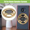 ACROPIX 6" Car Speaker Grills Cover Mesh Round 6 Inch Audio Speaker Subwoofer Guard Protector Case with Mounting Screws Iron Gold Tone Black - Pack of 2 view 3