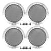 ACROPIX Universal 3" Car Speaker Grills Cover Mesh Round 3 Inch Audio Speaker Subwoofer Guard Protector Case with Mounting Screws Iron Silver Tone - Pack of 4 view 1