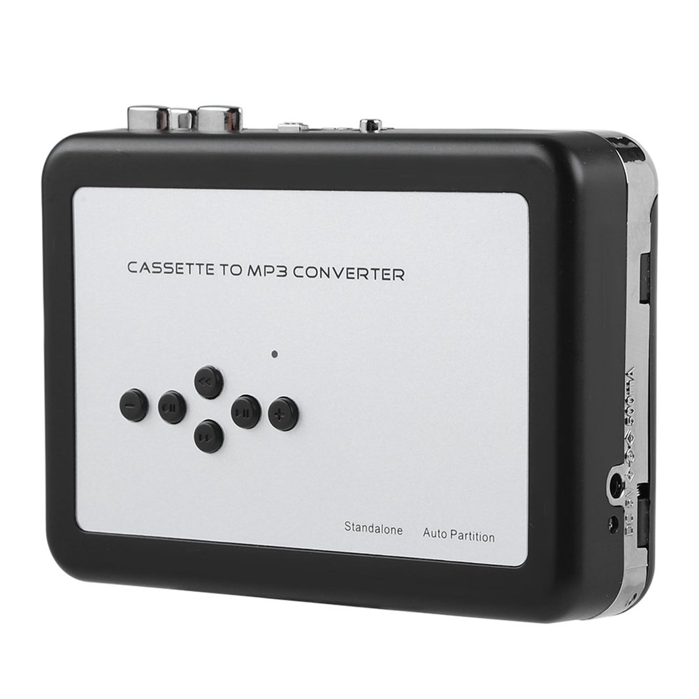 Portable Cassette Tape to MP3 Converter, Easy Digital Conversion for Vinyl Records, USB Flash Drive Audio Player, for Music Lovers, Retro Enthusiasts, Home Archiving, Travel Use