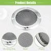 ACROPIX Universal 2" Car Speaker Grills Cover Mesh Round 2 Inch Audio Speaker Subwoofer Guard Protector Case with Mounting Screws Iron Silver Tone - Pack of 4 view 4