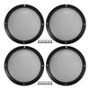 ACROPIX Universal 8" Car Speaker Grills Cover Mesh Round 8 Inch Audio Speaker Subwoofer Guard Protector Case with Mounting Screws Iron Gloss Black - Pack of 4 view 1