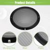 ACROPIX Universal 8" Car Speaker Grills Cover Mesh Round 8 Inch Audio Speaker Subwoofer Guard Protector Case with Mounting Screws Iron Gloss Black - Pack of 4 view 4