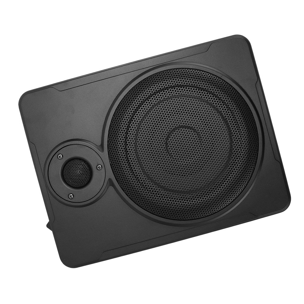 Dilwe Amplified Car Subwoofer, 600W Powered Car Speaker, Low 8 Inch Subwoofer, Ultra Slim Compact Car Subwoofer for Truck, Boxes and Enclosures