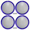 ACROPIX Universal 10" Car Speaker Grills Cover Mesh Round 10 Inch Audio Speaker Subwoofer Guard Protector Case with Mounting Screws Iron Blue - Pack of 4 view 1