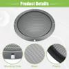 ACROPIX Universal 8" Car Speaker Grills Cover Mesh Round 8 Inch Audio Speaker Subwoofer Guard Protector Case with Mounting Screws Iron Gray - Pack of 4 view 4