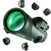 8x40 HD Monocular Telescope High Powered Monocular for Adults with Smartphone Adapter Monocular Scope for Stargazing Hiking Bird Watching Travel Camping Hiking Travel view 2