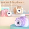 clinmday Long Lens Children Camera,High Clarity Dual Lens LED Flash Rechargeable Toddlers 1080P Video Recorder Selfie Digital Camera for Toy Boys Girls Birthday Gifts Khaki view 2