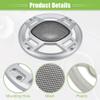ACROPIX 5" Car Speaker Grills Cover Mesh Round 5 Inch Audio Speaker Subwoofer Guard Protector Case with Mounting Screws Iron Silver Tone Black - Pack of 4 view 4