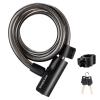 ROCKBROS Bike Cable Lock with 2 Keys, PVC-Coated Steel and Mount Bracket view 1