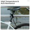 ROCKBROS Bike Cable Lock with 2 Keys, PVC-Coated Steel and Mount Bracket view 3