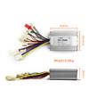 L-faster 24V 36V 350W Brushed Controller with Fuse Mount and Connectors Reverse Control Device 3 Speed for Bike Brush Motor (with Plugs, 36V 350W) view 2
