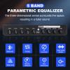 Luejnbogty 5-Band Car Audio Equalizer, Adjustable 5 Bands EQ Car Amplifier Graphic Equalizer with CD/AUX Input Select Switch,Black, 500273744A2 view 3
