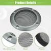 ACROPIX Universal 2" Car Speaker Grills Cover Mesh Round 2 Inch Audio Speaker Subwoofer Guard Protector Case with Mounting Screws Iron Gray - Pack of 4 view 4