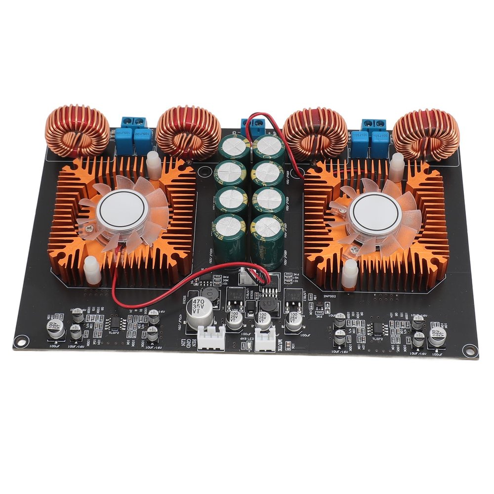 TPA3255 Power Amplifier Board, Digital Stereo Amplifier Board, Dual Core Class D High Power 600W 600W DIY Audio Power Amp Module for Home Theater