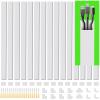 235.5 Inch Cord Hider Kit, Cord Covers for Wires on Wall, Cord Cover Raceway Kit, Paintable Cord Concealer Cord Hider, Home TV Office Wall Wire Cover Hider, 15X L15.7in X W0.95in X H0.56in, White view 1