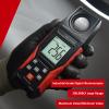 Digital Illuminometer, Handheld Ambient Temperature Measurer 200000LX High Accuracy Light Meter Automatic Power Off Illuminance Tester for Indoor Outdoor Grow view 2
