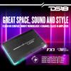 DS18 FX1 Monoblock Class D Amplifier with Flush/Surface Mount with RGB Dream LED Lights - Versatile Installation Options - Remote Subwoofer Level Control - 1 Channel Subwoofer Monoblock Amp 2700W Peak view 2