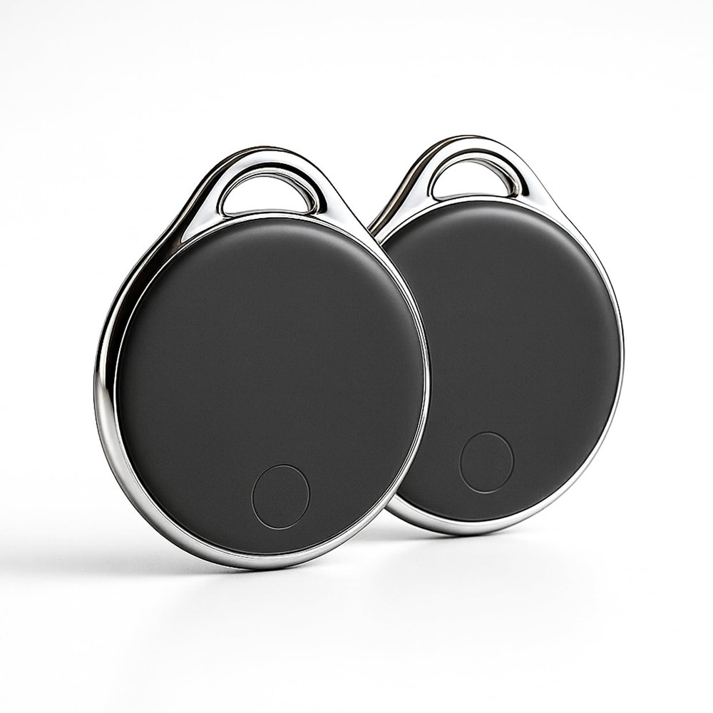 NIJITAG Smart Item Tracker by LINKSTYLE  Unlimited Range with Apple Find My Network, Waterproof, Find Keys, Wallets, Luggage, Vehicles and Valuables, iOS Only (2Pack)