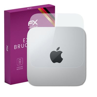 atFoliX Plastic Glass Protective Film compatible with Apple Mac mini M2, M2 Pro, 9H Hybrid-Glass FX Screen Protector