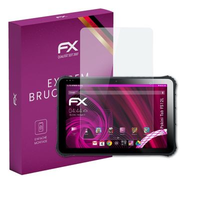 atFoliX Plastic Glass Protective Film compatible with Pokini Tab FS12L, 9H Hybrid-Glass FX Screen Protector