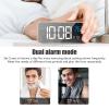Tyenaza Large Screen LED Mirror Digital Alarm Clock - Intelligent Brightness Control, Snooze Function, Power-Off Memory view 2
