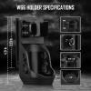 ULTRAFIRE W66 Tactical Flashlight Holster 2 Pack, Rotatable Duty Belt Flashlight Holder with Lever Side Lock System, Only Suitable for 0.9"-1.2" Diameter Flashlights view 3