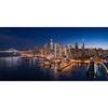 DORCEV 12x8ft San Francisco Cityscape Photo Backdrop Banner City Night Skyline Photo Background Skyscraper Night Scene City Theme Party Online Live Broadcast New Year Eve Gala Portraits Wallpaper view 1