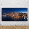 DORCEV 12x8ft San Francisco Cityscape Photo Backdrop Banner City Night Skyline Photo Background Skyscraper Night Scene City Theme Party Online Live Broadcast New Year Eve Gala Portraits Wallpaper view 2